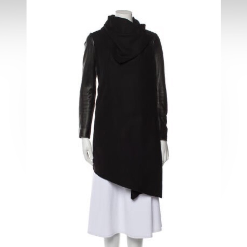 Allsaints wool jacket with leather sleeves- pristine